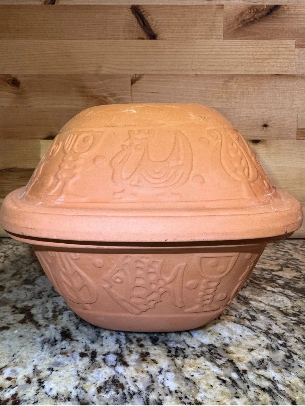 Vintage Romertopf Terracotta Clay Baker Roaster Unglazed Bay Keramik #111